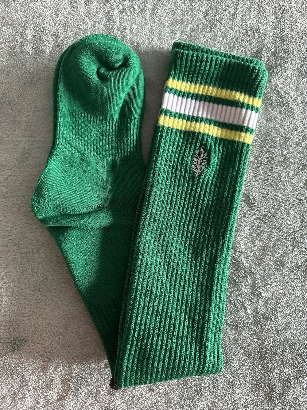 Free People FP Movement by Free People Knee High logo Stripe socks, NWOT.
